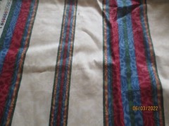 Stanley King Studio Home Decor Fabric 1yd 32″ x 56″ stripes borders rich colors