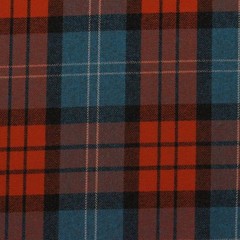 DESIGNER HERRINGBONE PLAID RUST RED BLUE FURNITURE APPAREL FABRIC BY YARD 57″W