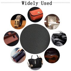 Black Faux Leather PU Leather Fabric 36″ x 54″ 1 Yard 0.8 mm Thickness Synthe…