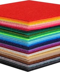 Felt Sheets 12×12 20 Pack 1mm Nonwoven Assorted Nonwoven acrylic felt, 1mm thick
