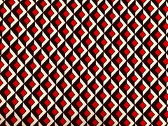 Liverpool Fabric-Red Black 3D Cubes-LVPR216-Sold by the Yard