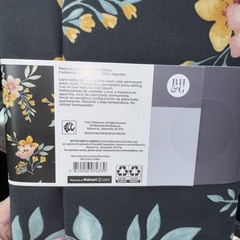 Better Homes And Gardens Precut Fabric 2 Yards Floral Black