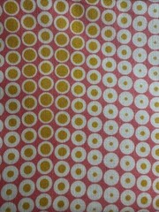 Pink Gold Cream Polka Dot Fat Quarter Cotton Fabric FQ Quilting Sewing Craft