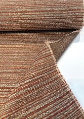 Hollywood Stripe Siracha Rust Valdese Chenille Upholstery Fabric By The Yard