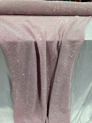 Pink Blush Pleated Stretch Fabric by the Yard – Embroidery and Sequins for Dress