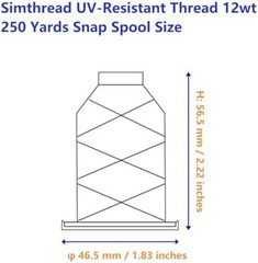 UV Resistant – Simthread Heavy Duty Outdoor Thread for Sewing Black | Works well