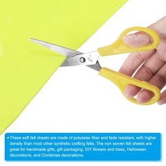Acrylic Soft Felt Fabric Sheets Fiber Sheets Bright Yellow 39×39 Inch 1mm Thick