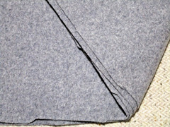 Fabric GRAY GABARDINE 100% WOOL 1 ½ yards x 60” Warsaw Woolen Associates