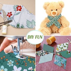 40 PCS Blue Green Floral Fabric Strips 2.55 Inch Jelly Roll Quilting Patchwork