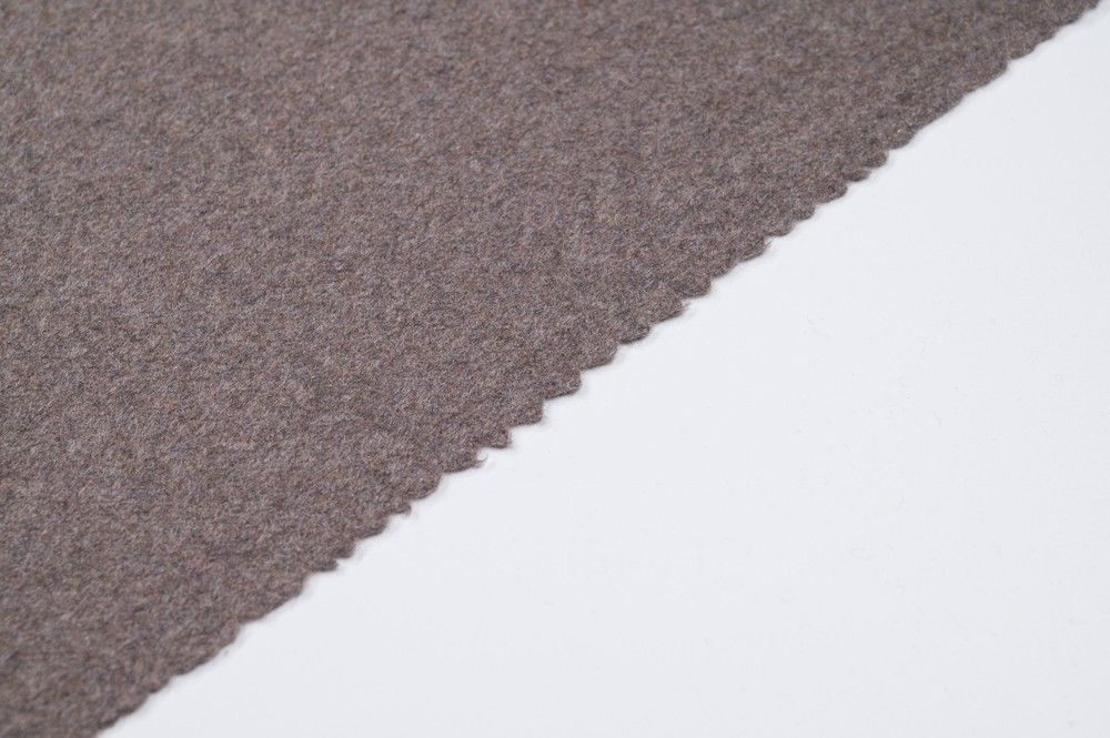 100% Pure Cashmere Fabric 450g Luxury Coat Weight Taupe Melange