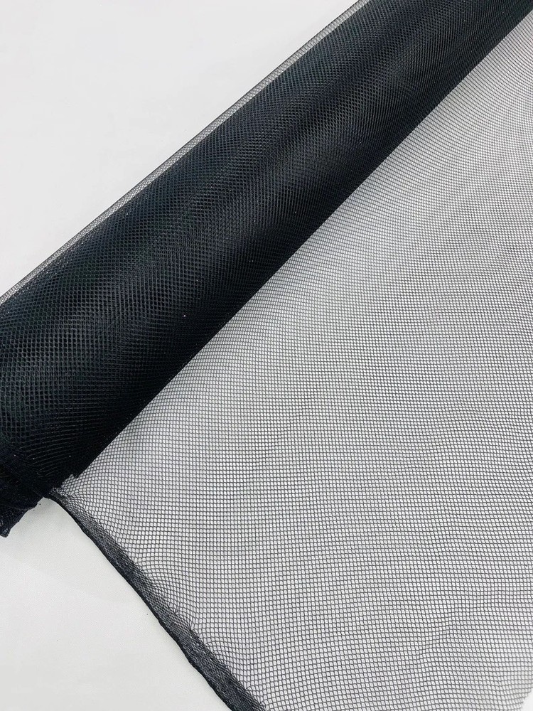 Black Hard Net Crinoline Stiff Tulle for Petticoats, Bridal, Dresses, Costumes