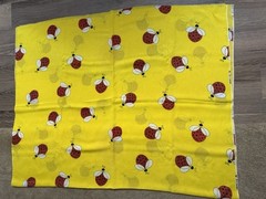 Vintage Ameritex Co. Light-Weight Cotton Fabric Bright Yellow Ladybugs 1.8 Yards