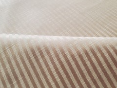 2 Yard Woven Gold Stripe Fabric Remnant Champagne Upholstery Robert Allen Style
