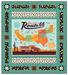 Riley Blake – Route 66 – Symbol Toss – Seaglass, Fabric by the Yard