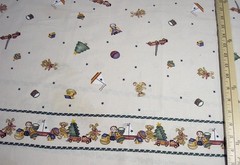 DAISY KINGDOM Fabric – CHRISTMAS TOYS BORDER – (18″) – READ DESCRIPTION!!