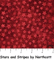 Stars & Stripes 10th Patriotic Stars cotton quilt fabric Northcott 20159-30