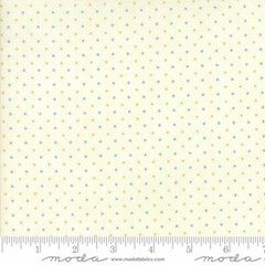Essentially Yours Small Dots By Moda – # 8654-139 Natural/Aqua Dots