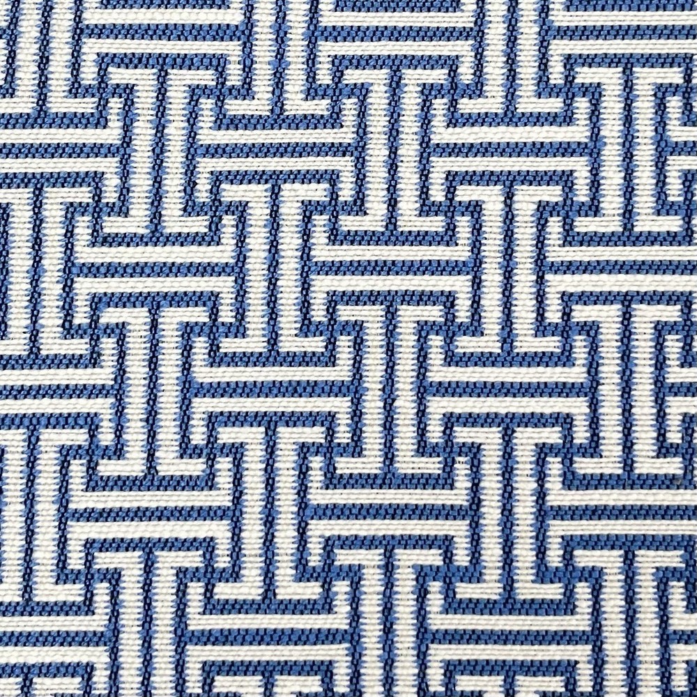 BALLARD INSIDEOUT PERFORMANCE UPHOLSTERY FABRIC PATMOS COBALT BY THE YARD
