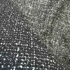 Vitale Barberis Canonico VINTAGE Fabric 1.60m – Wool Cotton Nylon – Black White