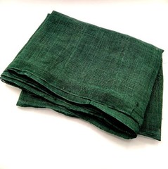 Antique Japanese Kaya Hemp Fabric Deep Green 90x290cm Boro Textile Remake