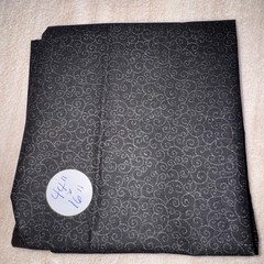 4 Vintage Bold Ditsy Floral Fabric Cotton Black White Prints Quilting Craft Kit
