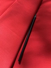 Italian bright Red Scarlet Cotton. Gorgeous Vibrant Large Piece