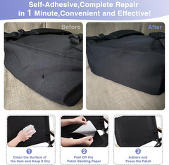 Canvas Repair Patch 9×11 Inch 3Pcs Waterproof Self-Adhesive Fabric Repair Patch
