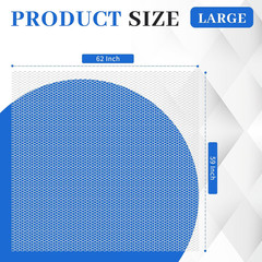 White Mesh Fabric, 62 x 59 Inch Soft Mesh Netting Slightly Stretchy for Shopping