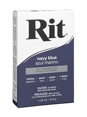 Rit All-Purpose Powdered Fabric Dye – Navy Blue – 1 Box