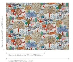 Pierre Frey Paris Fabric 3 1/8 Yard Le Jardin du Palais Cotton Luxury Designer