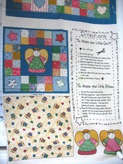 Little Quilt mini ANGEL Fabric Panel 18×45 Wall Hanging DOLL QUILT Appliqué