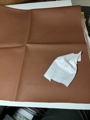 VINYL PLEATHER Proquinal London Tan PVC FABRIC Brown 20″ x 35.5″