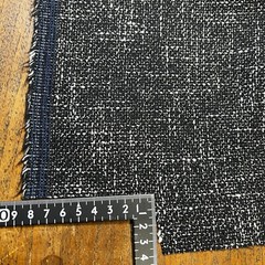 Vitale Barberis Canonico VINTAGE Fabric 1.60m – Wool Cotton Nylon – Black White