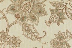 Belle Maison CELINE NATURAL Linen Blend Beige Drapery Uph Print Fabric