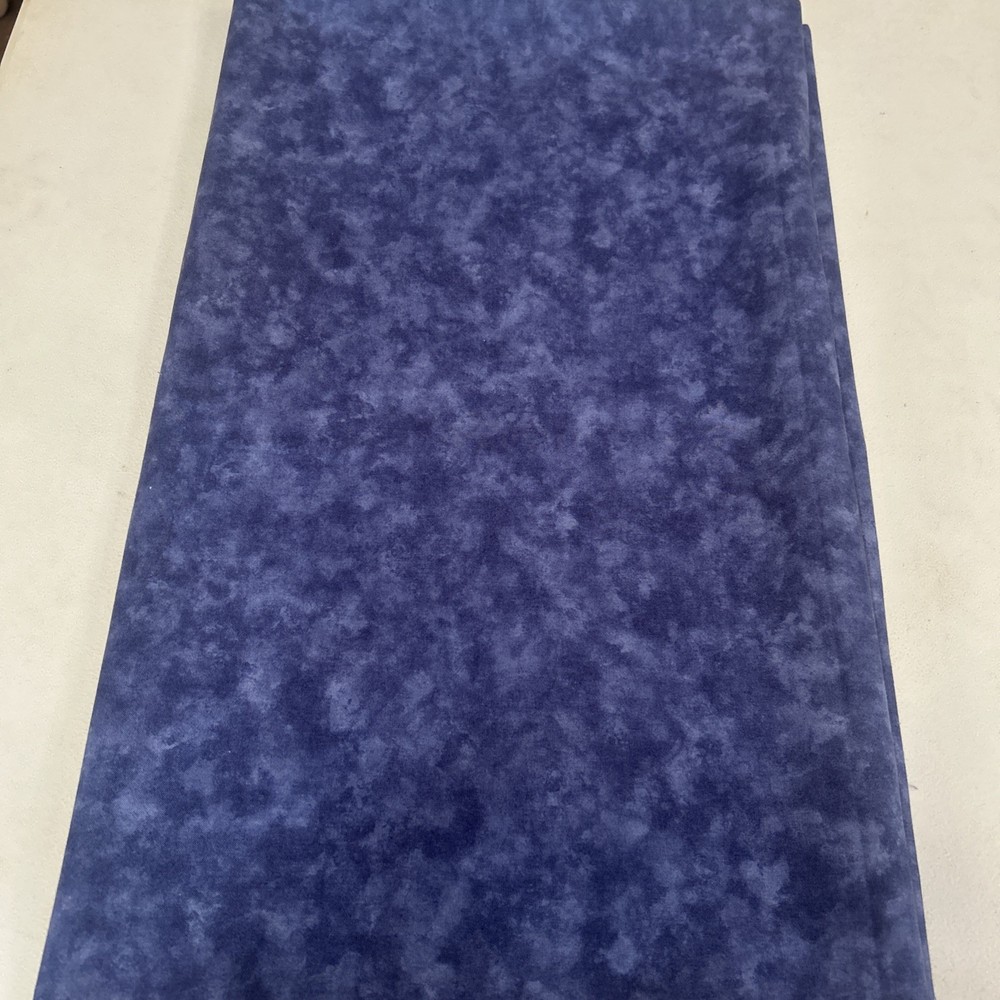 Vintage 1997 Marbles by Moda Cotton Fabric – Navy Blue Blender