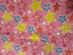Fabric 2 Pieces Star Flannel 25 L X 50 W 16 L X 20 W Multicolor
