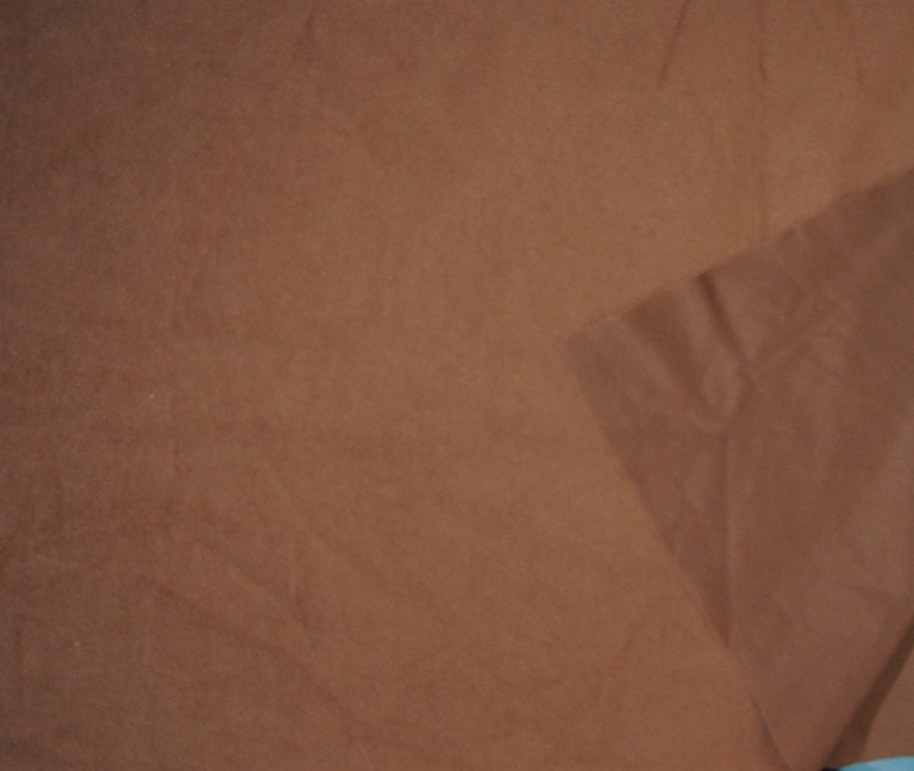 1 Yard Solid Light Brown Faux Suede Fabric 39″ X 56″