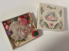 Vintage Slow Stitch Junk Journal Assemblage Craft Supplies, Spring Pastels