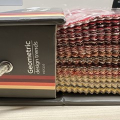 Fabric Sample Book Barrow Reds Yellows Geometric Trends 8×8 6×8 4×8 18 Pg Each