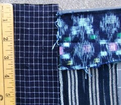Kimono Fabric Remnants Lot Kasuri Cotton Japanese Crafts Sashiko Boro Scrap