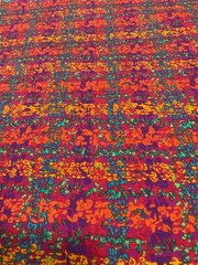 Fabric Remnant-MISSBRENNER CONVERTING CO.,INC Multicolor Abstract 62×110
