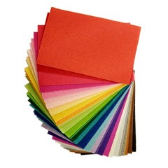 40 Pcs Hard Felt Fabric Rectangular Colourful Colorful DIY Cloth