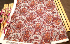 1 Yard Ambesonne Upholstery Fabric Evil Eye Hamsa ~ Blue Gray, Brown 36×58