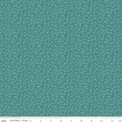 RBD ~ Floret ~ C675-Teal ~ Per half yard