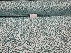 Mint 4 Way Stretch Nylon Spandex Mesh Sequin Embroidered Fabric “Spider Web” 