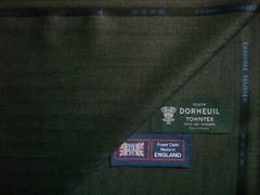 DORMEUIL 95% WOOL+ 5% CASHMERE “VINTAGE” SUITING FABRIC “cashmere TOWNTX”- 3.4 m