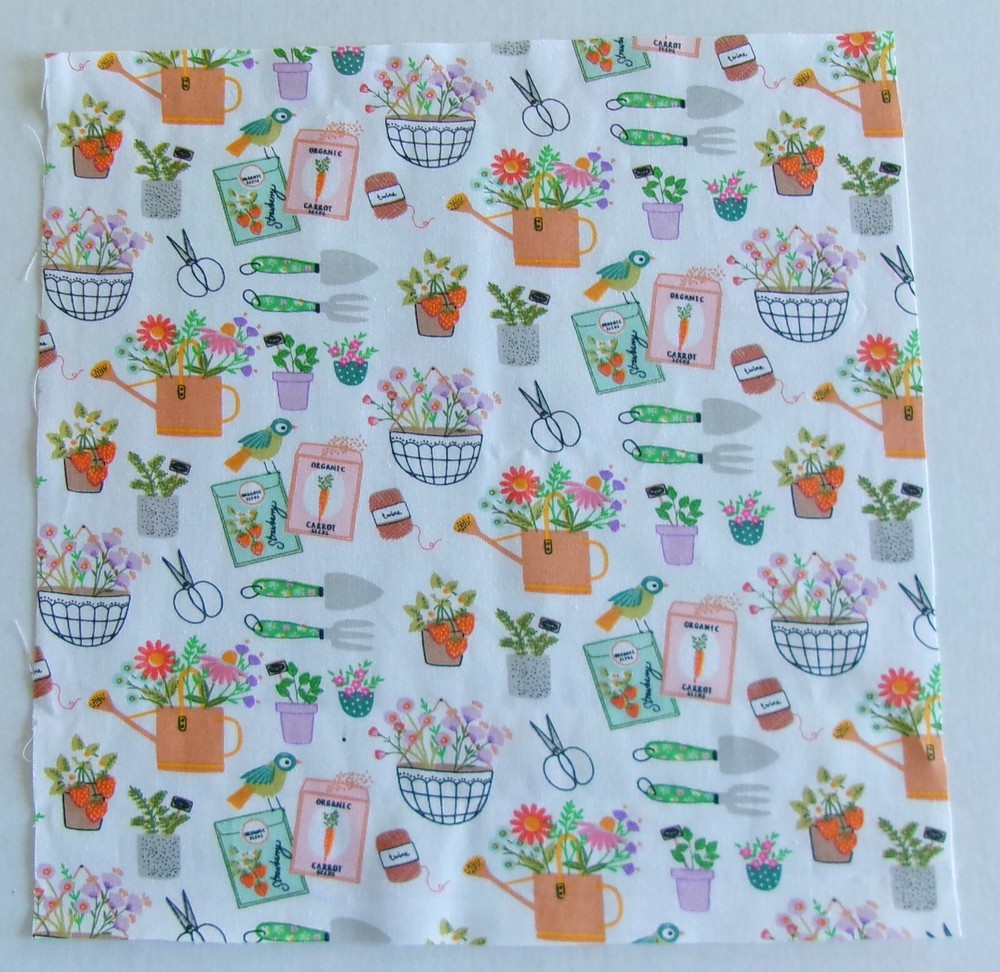 Cotton Fabric Pic B – Garden Supplies Items – 1 Piece 10 3/4″ L x 10 1/2″ W