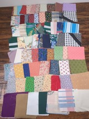 Quilting Squares 4.5×4.5″ Approximately 850 Pieces Multicolor