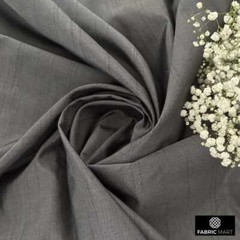 Charcoal Gray Faux Silk Fabric By The Yard, 42 inches width Gray Silk Fabric