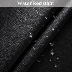 HYVAKUPPA Faux Leather Fabric 5 Yds Black Marine Vinyl